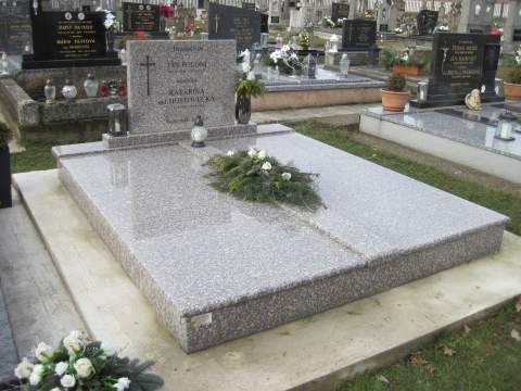 Dvojhrob z materiálu Brown Pink, Velčice - Ref. č.: